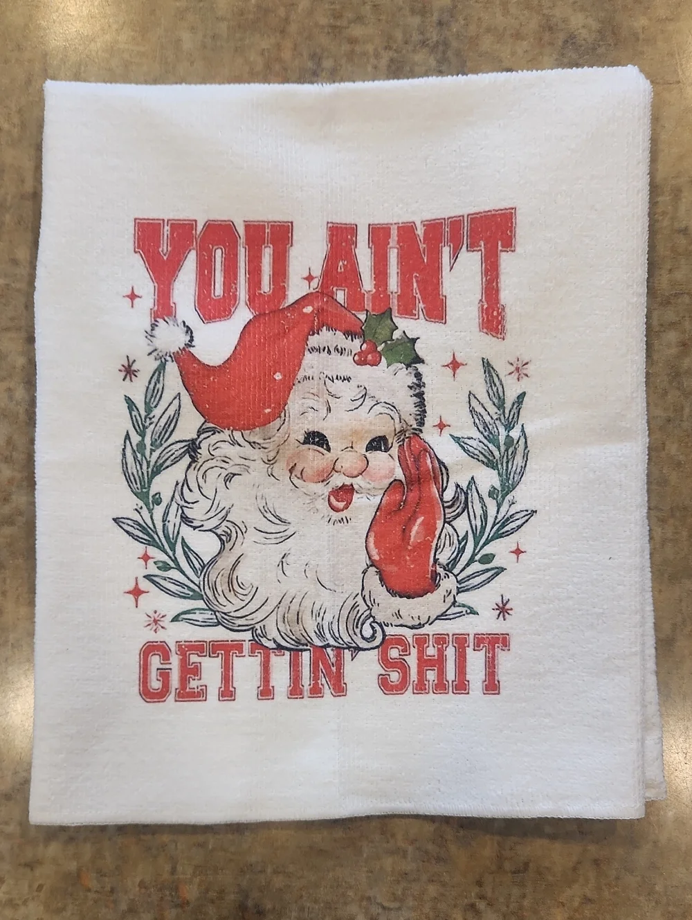 Funny Holiday Kitchen Towel